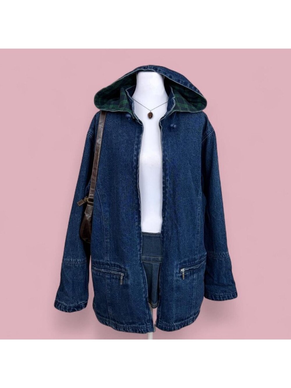 90s denim chunky chore coat barn jacket